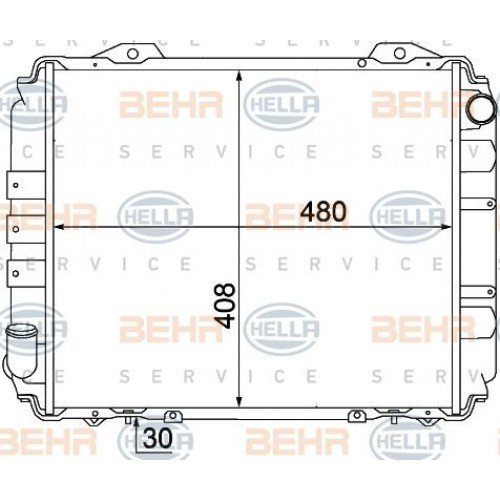 Ψυγείο Νερού NISSAN VANETTE 1986 - 1995 ( C22 ) 075306300