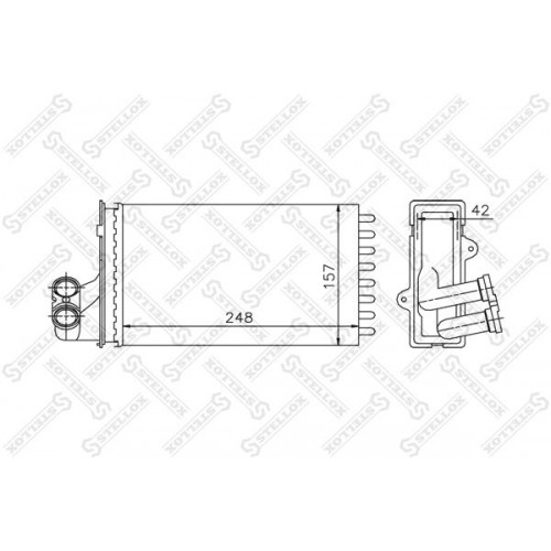 Ψυγείο Καλοριφέρ PEUGEOT 406 1996 - 1999 ( 8B ) 075606500