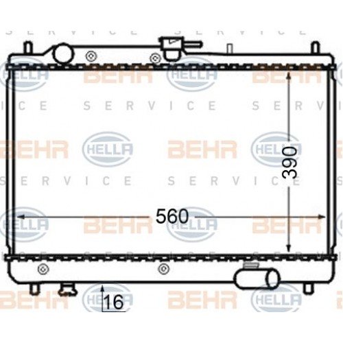 Ψυγείο Νερού MAZDA 323 1992 - 1995 ( BG ) 078306300
