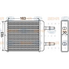 Ψυγείο Καλοριφέρ HYUNDAI ACCENT 1994 - 1997 ( UA ) ( X3 ) 080206500