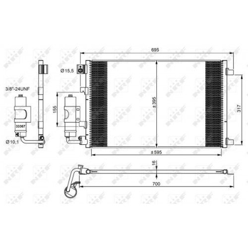 Ψυγείο A/C (Εξωτερικό) NISSAN QASHQAI 2007 - 2010 ( J10 )( JJ10 ) 080406400