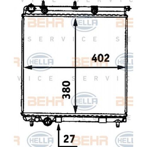 Ψυγείο Νερού PEUGEOT 1007 2005 - 2009 080706310