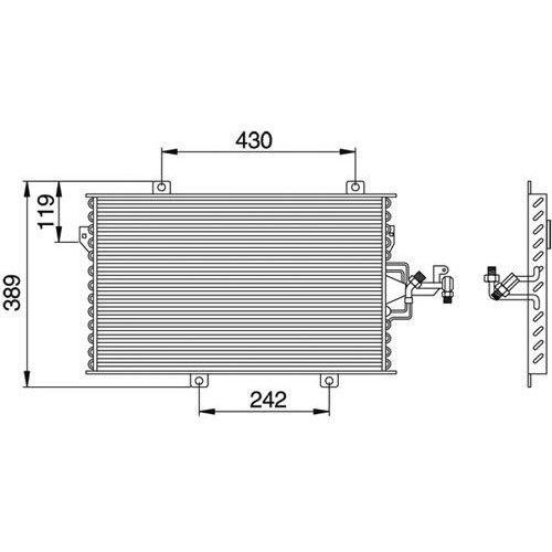 Ψυγείο A/C (Εξωτερικό) LANCIA DEDRA 1989 - 1994 ( 835 ) 081506410