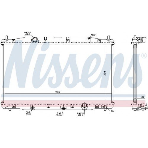 Ψυγείο Νερού HONDA CRV 2007 - 2009 ( RE ) 082606320 Ψυγείο Νερού HONDA CRV 2007 - 2009 ( RE ) 082606320
