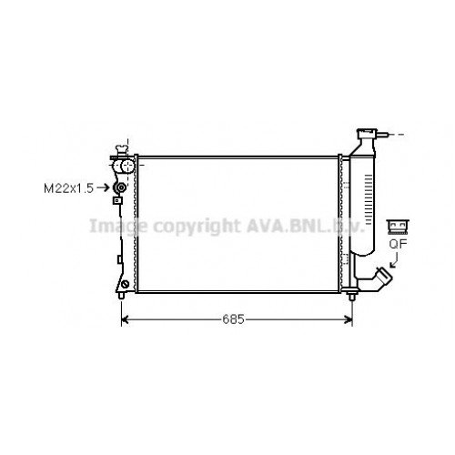 Ψυγείο Νερού PEUGEOT 306 1993 - 1996 ( N3 ) 083606310 Ψυγείο Νερού PEUGEOT 306 1993 - 1996 ( N3 ) 083606310