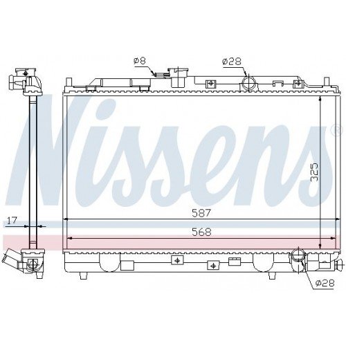 Ψυγείο Νερού HONDA CIVIC 1988 -1990 ( EC / D / E / F ) 085906300