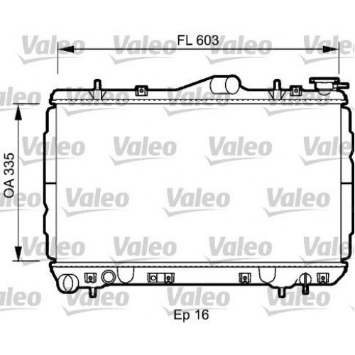 Ψυγείο Νερού HYUNDAI S COUPE 1992 - 1995 ( SLC ) 087006300