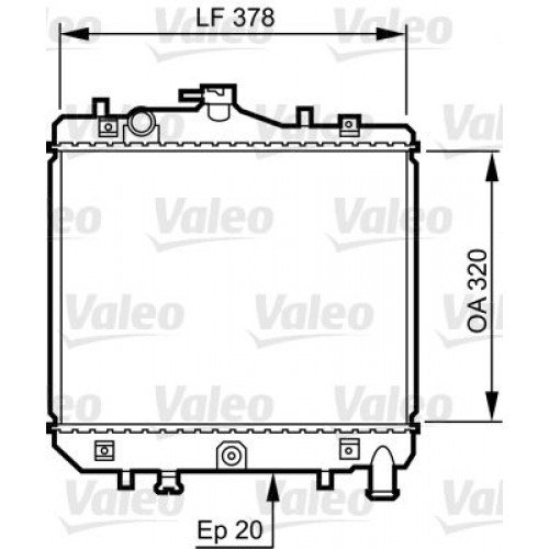 Ψυγείο Νερού MAZDA 121 1987 - 1990 ( DA ) 087606300 Ψυγείο Νερού MAZDA 121 1987 - 1990 ( DA ) 087606300