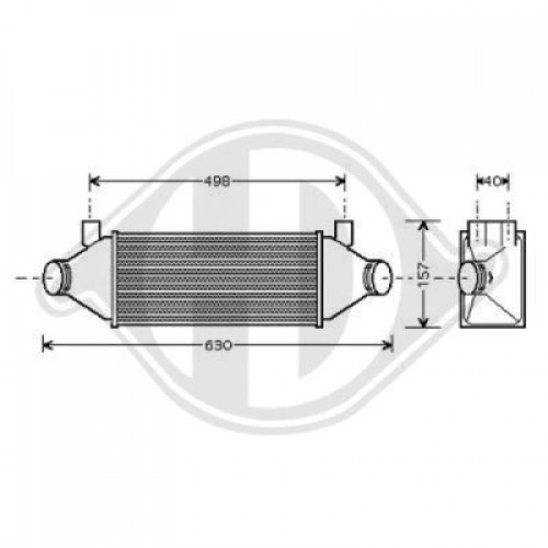 Ψυγείο Intercooler FORD TRANSIT 2000 - 2006 ( FA_ _ ) 097306220