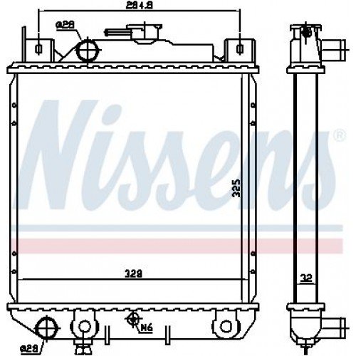 Ψυγείο Νερού SUZUKI SWIFT 1989 - 1992 ( SF ) 099306300