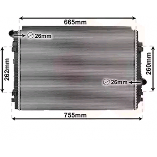 Ψυγείο Νερού AUDI A3 2012 - 2016 ( 8V ) 132006350 Ψυγείο Νερού AUDI A3 2012 - 2016 ( 8V ) 132006350