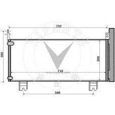 Ψυγείο A/C (Εξωτερικό) LEXUS RX 2013 - 2015 485206400