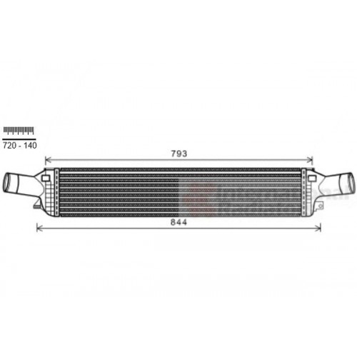 Ψυγείο Intercooler AUDI A5 2011 - 2016 131006210