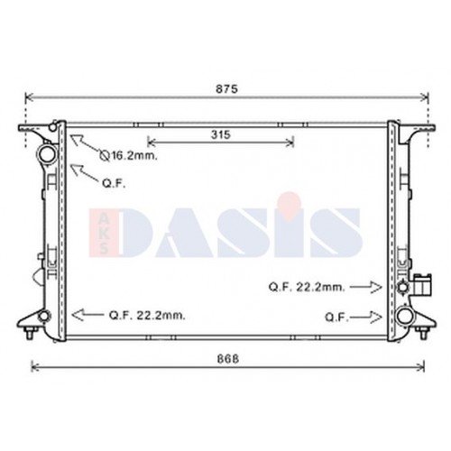 Ψυγείο Νερού AUDI A8 2013 - 134106300 Ψυγείο Νερού AUDI A8 2013 - 134106300