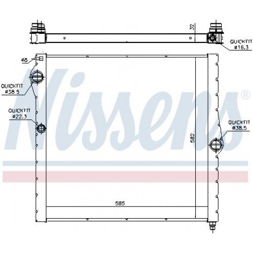 Ψυγείο Νερού BMW X5 2011 - 2014 ( Ε70 F/L ) 151006330
