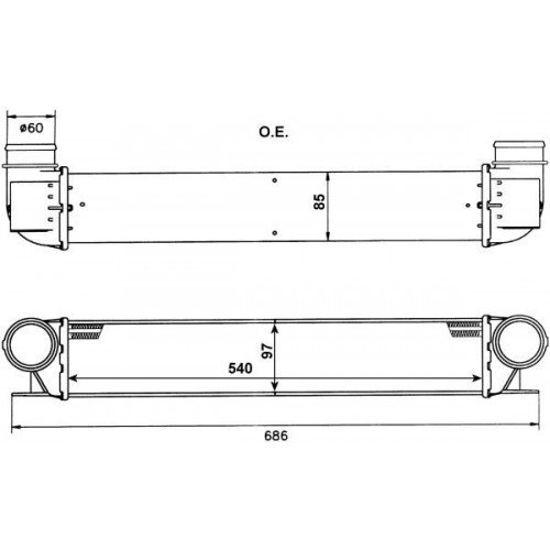 Ψυγείο Intercooler BMW 7 Series 1994 - 2001 ( E38 ) 157806210