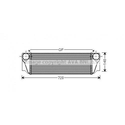 Ψυγείο Intercooler BMW 7 Series 2008 - 2012 ( F01 / F02 ) 158006210