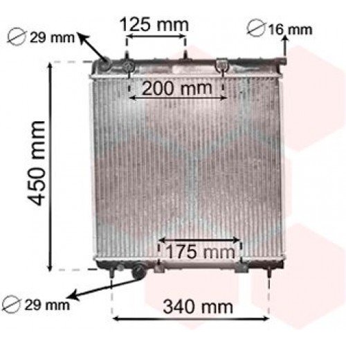Ψυγείο Νερού CITROEN DS3 2014 - 2016 ( F/L ) 196106340