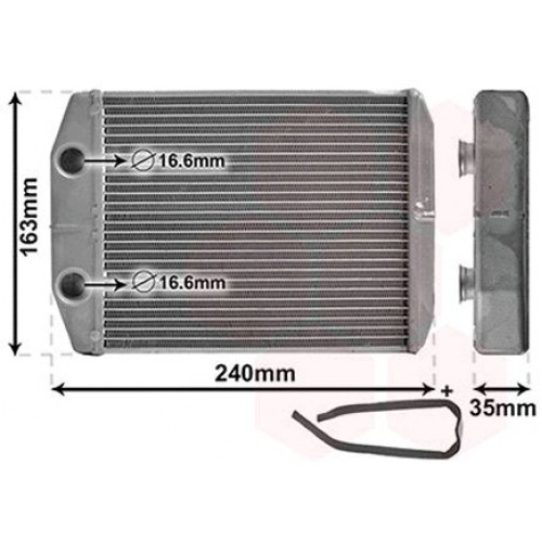 Ψυγείο Καλοριφέρ DACIA LODGY 2012 - 221206500