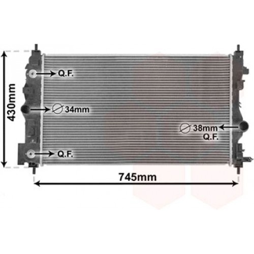 Ψυγείο Νερού CHEVROLET-DAEWOO CRUZE 2009 - 235006335