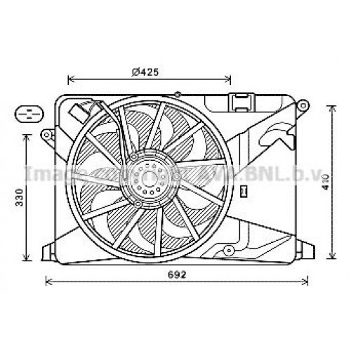 Βεντιλατέρ Νερού CHEVROLET-DAEWOO TRAX 2013 - 2017 240006440