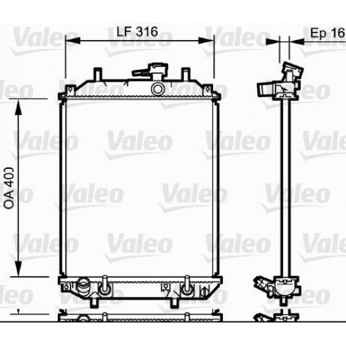 Ψυγείο Νερού DAIHATSU CUORE 2003 - 2006 ( VII ) 260006300 Ψυγείο Νερού DAIHATSU CUORE 2003 - 2006 ( VII ) 260006300