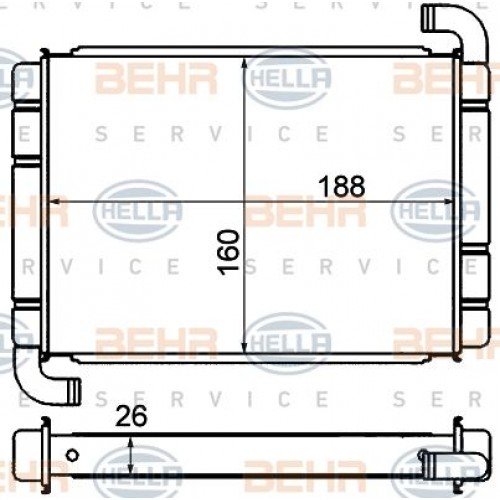 Ψυγείο Καλοριφέρ FIAT PUNTO 2012 - 290106500
