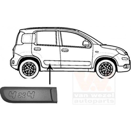Φάσα Πόρτας FIAT PANDA 2012 - Πίσω Δεξιά 295006561