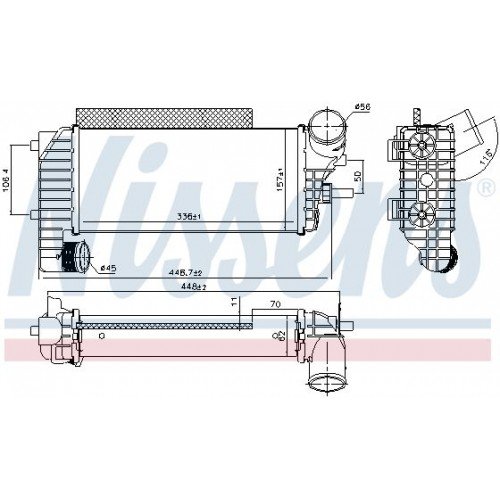 Ψυγείο Intercooler FORD FOCUS C-MAX 2015 - ( F/L ) 321106200