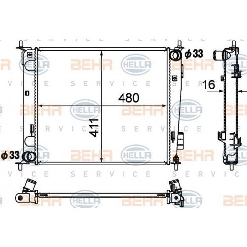 Ψυγείο Νερού KIA SOUL 2009 - 2013 ( AM ) 422006300