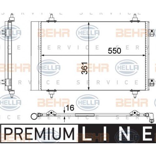 Ψυγείο A/C (Εξωτερικό) LANCIA PHEDRA 2002 - 2010 460906410