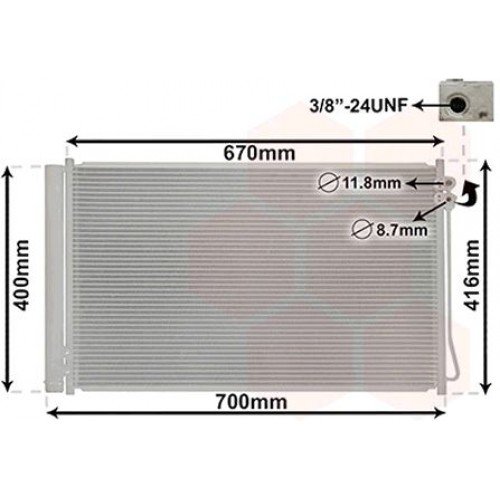 Ψυγείο A/C (Εξωτερικό) MERCEDES VITO 2015 - 526106400