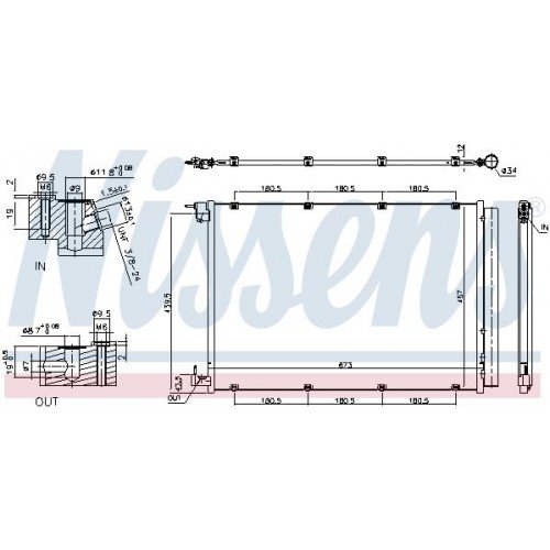 Ψυγείο A/C (Εξωτερικό) MERCEDES S CLASS 2009 - 2014 ( W221 ) 530106400