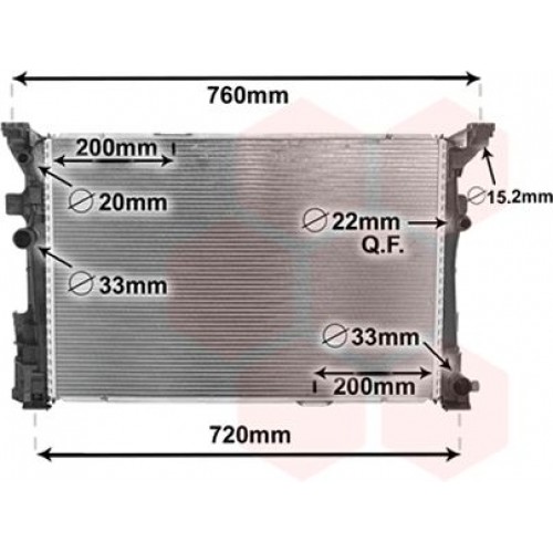 Ψυγείο Νερού MERCEDES CLA 2013 - 2016 531106300 Ψυγείο Νερού MERCEDES CLA 2013 - 2016 531106300