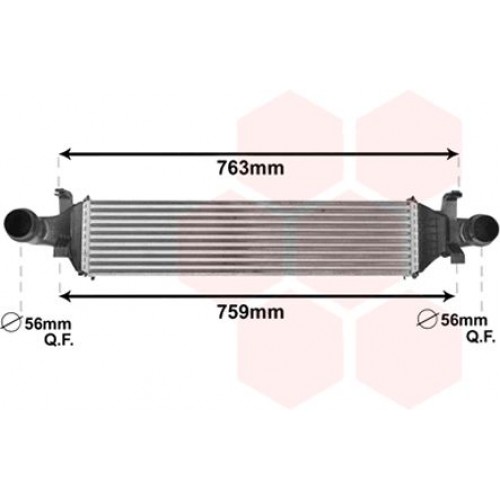 Ψυγείο Intercooler MERCEDES CLA 2016 - ( F/L ) 531206200