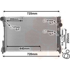 Ψυγείο Νερού MERCEDES C CLASS 2012 - 2015 ( W204 ) 536006300
