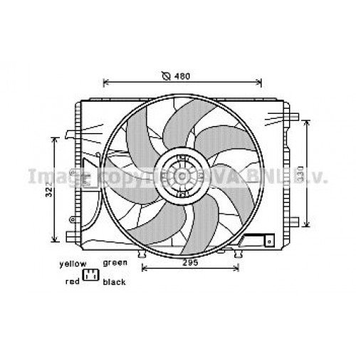 Βεντιλατέρ Νερού MERCEDES C CLASS 2012 - 2015 ( W204 ) 536206450