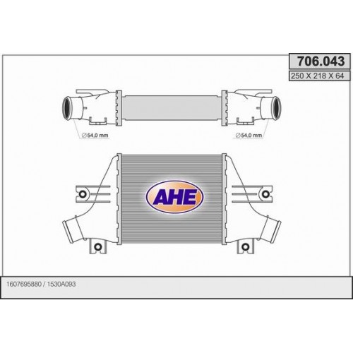 Ψυγείο Intercooler MITSUBISHI ASX 2010 - 2014 551006200 Ψυγείο Intercooler MITSUBISHI ASX 2010 - 2014 551006200
