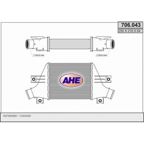 Ψυγείο Intercooler MITSUBISHI ASX 2014 - 2018 551206200 Ψυγείο Intercooler MITSUBISHI ASX 2014 - 2018 551206200