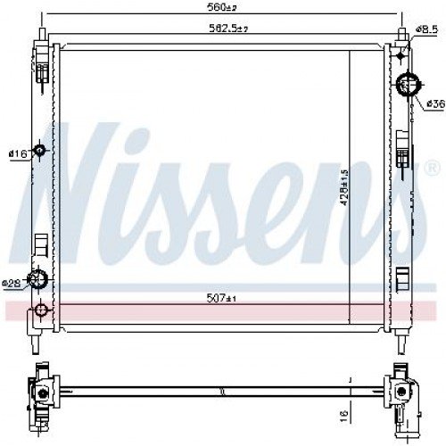 Ψυγείο Νερού NISSAN PULSAR 2015 - 586006310