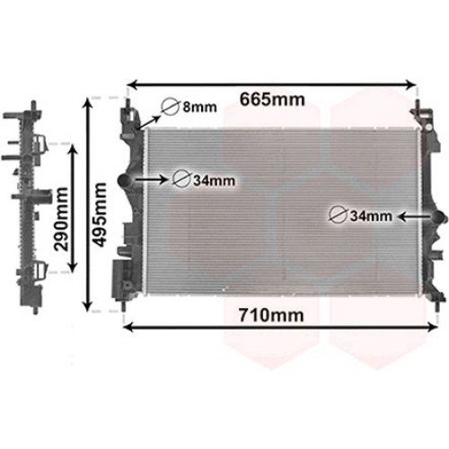 Ψυγείο Νερού OPEL ADAM 2013 - 606006310