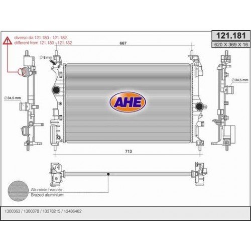 Ψυγείο Νερού OPEL CORSA 2014 - ( E ) 610006300