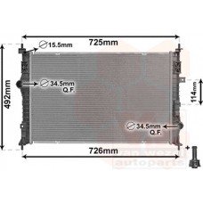 ΨΥΓΕΙΟ ΝΕΡΟΥ ΒΕΝΖΙΝΗ-ΠΕΤΡΕΛΑΙΟ (650x410x26) OPEL GRANDLAND X 2017 - 613106310