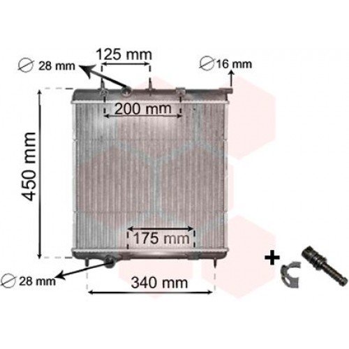 Ψυγείο Νερού PEUGEOT 208 2012 - 2015 629006310 Ψυγείο Νερού PEUGEOT 208 2012 - 2015 629006310