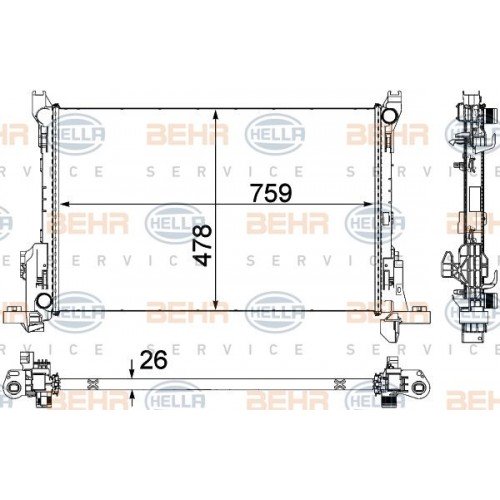 Ψυγείο Νερού RENAULT TRAFFIC 2014 - 667906300