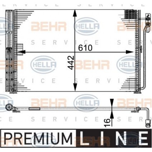 Ψυγείο A/C (Εξωτερικό) LANDROVER RANGE ROVER 2002 - 2005 ( LM ) 690306400