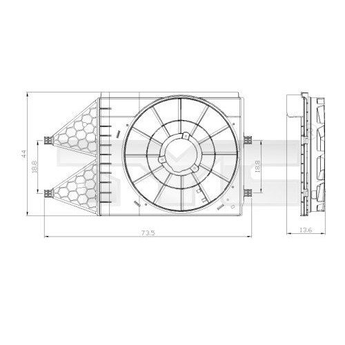 Βάση Βεντιλατέρ (Κόθρος) SEAT IBIZA 2013 - 2015 721006435