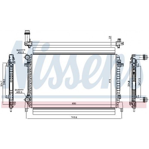 Ψυγείο Νερού SEAT LEON 2013 - 2016 724006350