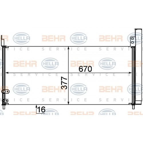 Ψυγείο A/C (Εξωτερικό) TOYOTA PRIUS 2009 - 2012 ( XW30 ) 820006400 Ψυγείο A/C (Εξωτερικό) TOYOTA PRIUS 2009 - 2012 ( XW30 ) 820006400