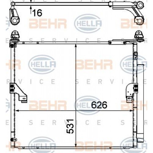 Ψυγείο A/C (Εξωτερικό) TOYOTA LAND CRUISER 2014 - 2016 ( J150 )( F/L ) 825206400